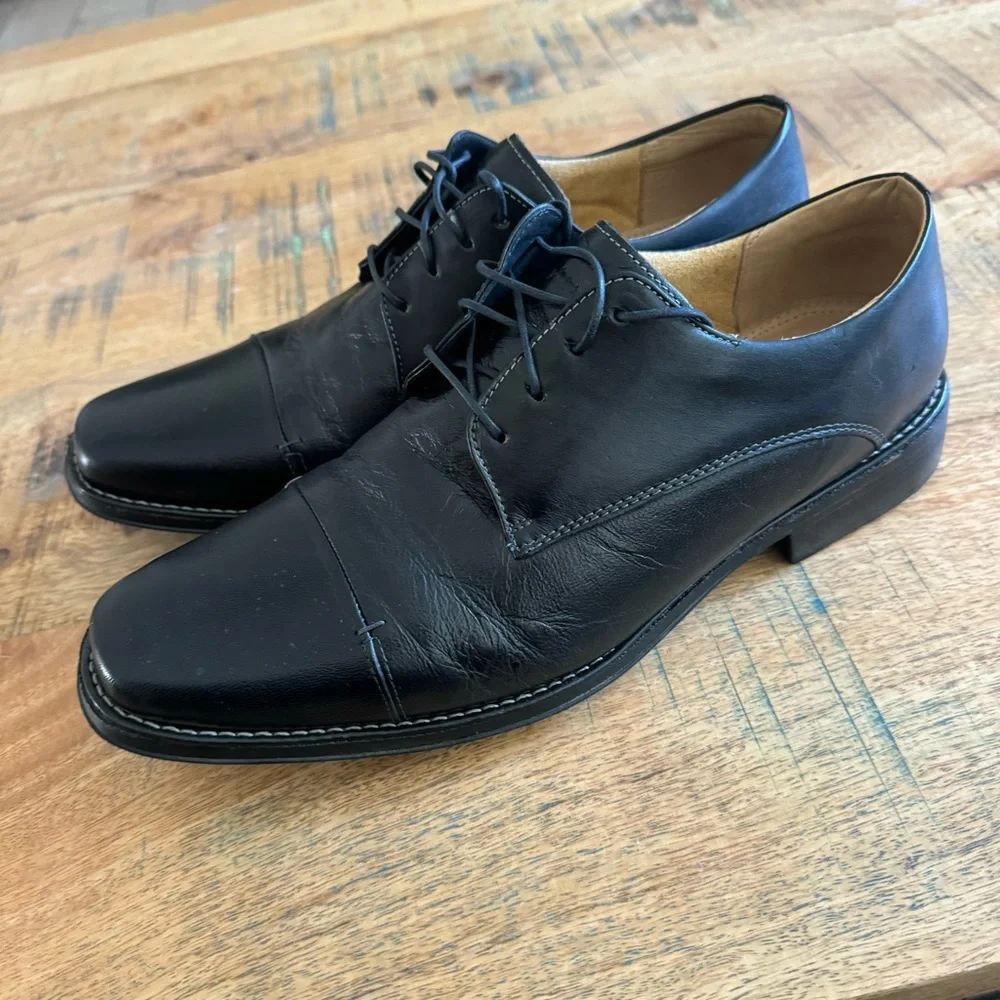 Sandro Moscolini Cap Toe Leather Derby Mens Dress Shoes Size 11.5 D